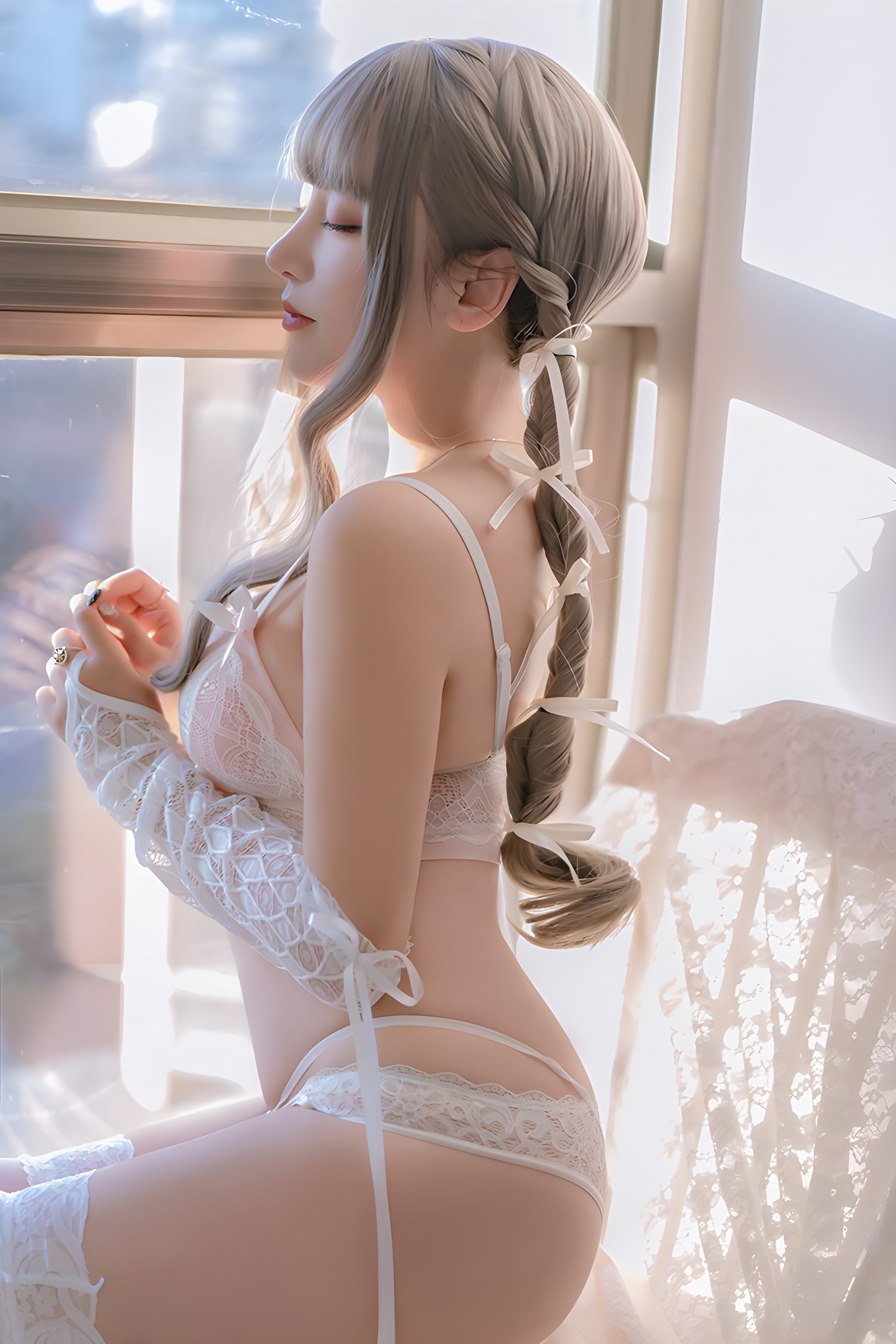 性感COS少女米线线：情窦初开大秀迷人美乳